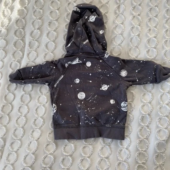 Carter's Gray Space-Themed Hoodie - Picture 4 of 4